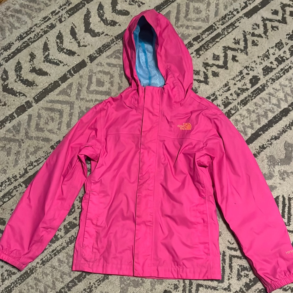 Girls North Face rain jacket